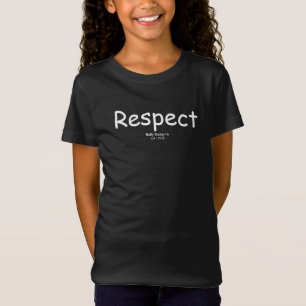 T-Shirt Respectez la typographie inspirée Bully Buddy