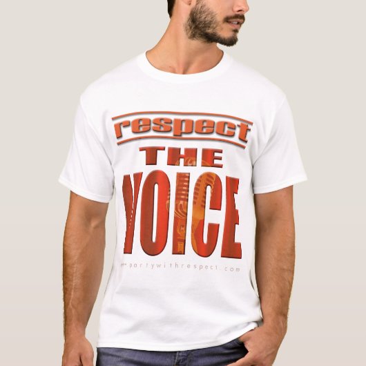 T-shirt Respectez la voix (Devant)