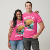 T-shirt Respectez L'Animal Capybara Drôle Capybara Lover (Unisexe)