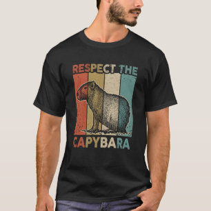 T-shirt Respectez L'Animal Capybara Drôle Capybara Lover