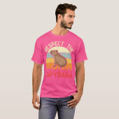 T-shirt Respectez l'animal capybara Funny Capybara Lover (Devant entier)
