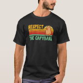 T-shirt Respectez Le Capybara Capy Rodent Capybara Pet (Devant)