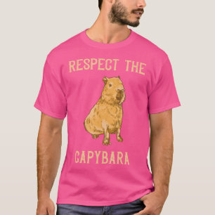 T-shirt Respectez Le Capybara Capybara Lover Rodent Animal
