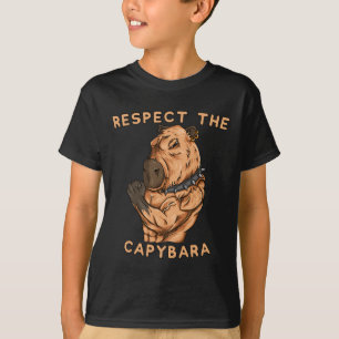 T-shirt Respectez Le Capybara - R Drôle De Corps Musclé