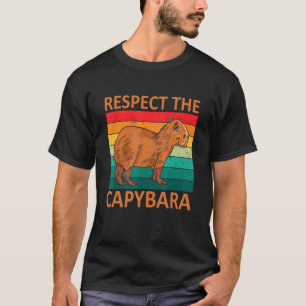 T-shirt Respectez Le Capybara Vintage Maître Animal