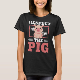 T-shirt Respectez Le Cochon De La Ferme De Cochon Animal P