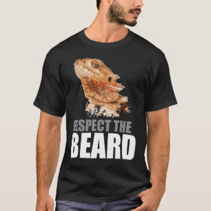 T-shirt Respectez le dragon barbu drôle de barbe