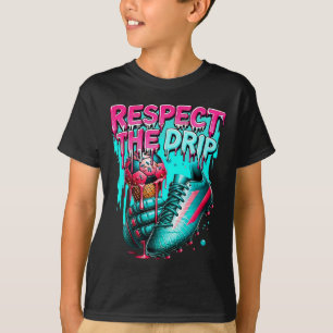 T-shirt Respectez le Drip Soccer Glace Drip Avec Sprink