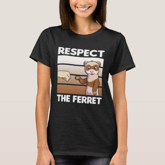 T-shirt Respectez Le Ferret (Devant)