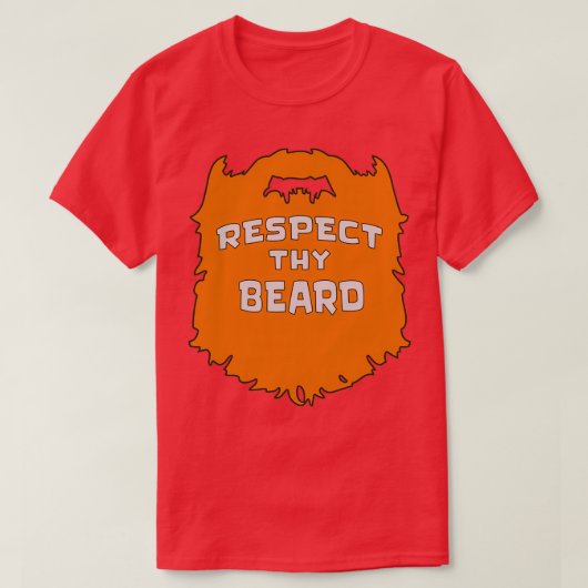 T-shirt Respectez le gingembre à la barbe (Design devant)