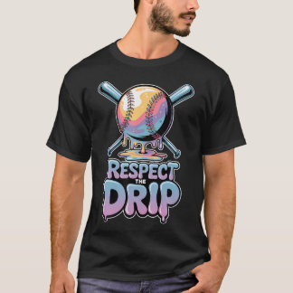 T-shirt Respectez Le Style Baseball Fans Ambiance Estivale