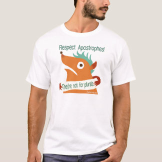 T-shirt Respectez les appostrophes — chemise