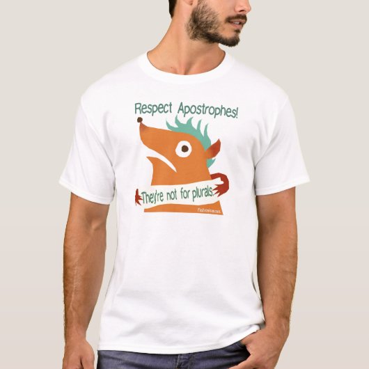 T-shirt Respectez les appostrophes — chemise (Devant)