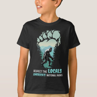 T-shirt Respectez les autochtones Bigfoot Sasquatch Nat de