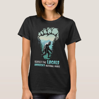 T-shirt Respectez les autochtones Bigfoot Sasquatch Parc n