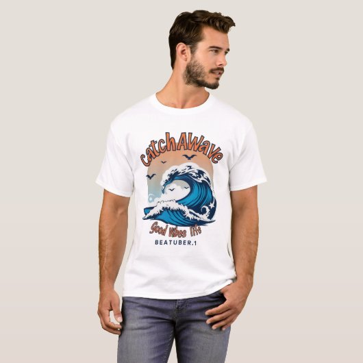 T-shirt Respectez l'esprit du surf (Devant entier)