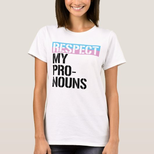 T-shirt Respectez Mes Pronoms (Devant)