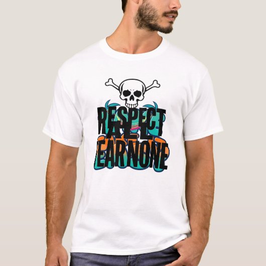 T-shirt Respectez tous la peur Aucun crâne Tee (Devant)