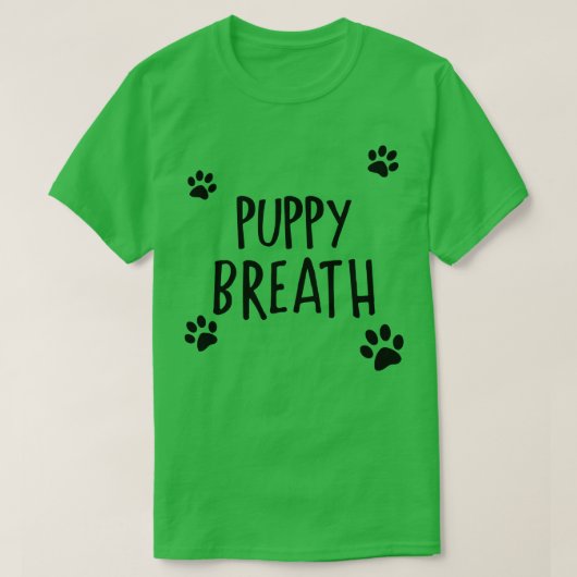 T-shirt Respiration des chiots (Design devant)