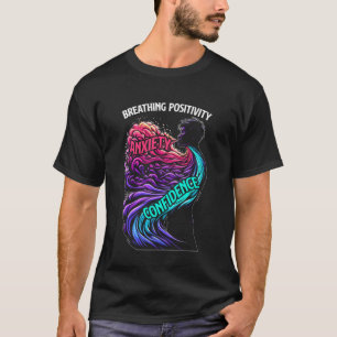 T-shirt Respiration Positivité Santé Mentale Personnes ave