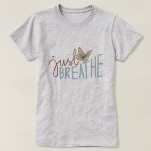 T-shirt Respire avec le papillon bleu