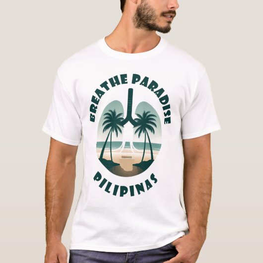 T-shirt Respire le paradis - Pilipinas (Devant)