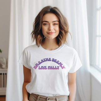 T-shirt Respire Profondément, Vivre Pleinement