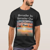 T-shirt Respirer dans Breathe Out Recovery Slogan Sunrise (Devant)