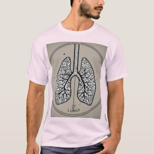 T-shirt Respirer facilement : minimaliste poumons Tee - sh