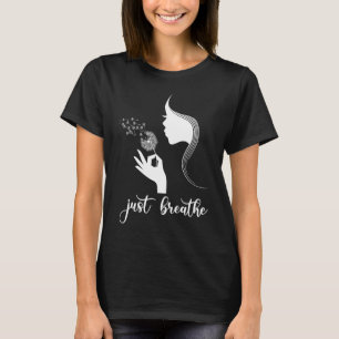 T-shirt Respirer simplement femme fleur de pissenlit homme
