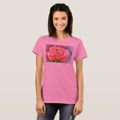 T-shirt RESPIREZ ! Pièce en t de roses pâles (Devant entier)