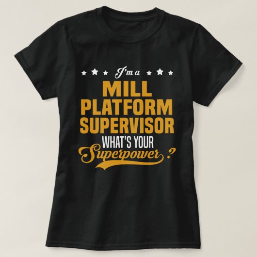 T-shirt Responsable de la plateforme de fraisage (Design devant)