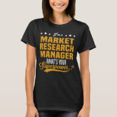 T-shirt Responsable de la recherche sur le marché (Devant)