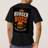 T-shirt 👑 Responsable de l'équipe du Grill Burger Boss 🍔 (Dos)