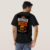 T-shirt 👑 Responsable de l'équipe du Grill Burger Boss 🍔 (Dos entier)