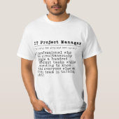 T-shirt Responsable de projet informatique - "Coordinateur (Devant)