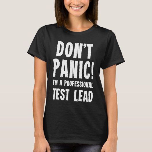 T-shirt Responsable de test (Devant)