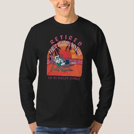 T-shirt Responsable des relations publiques à la retraite (Devant)