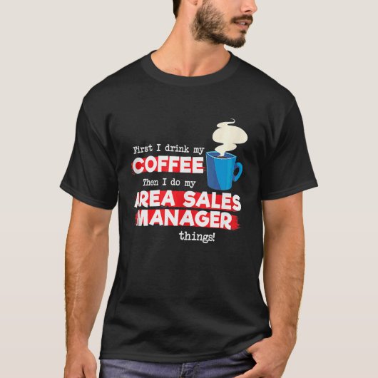 T-shirt Responsable des ventes de secteur et Débardeur de  (Devant)