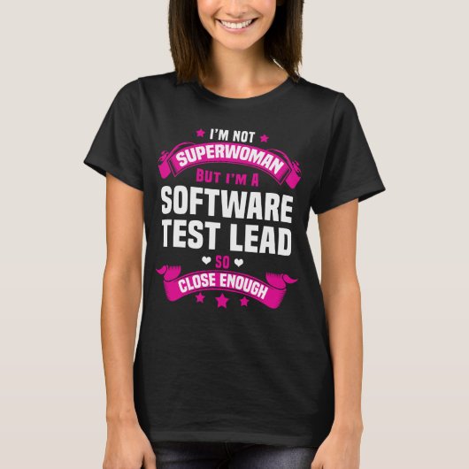 T-shirt Responsable du test logiciel (Devant)