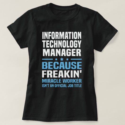 T-shirt Responsable informatique (Design devant)