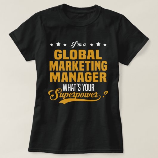 T-shirt Responsable marketing global (Design devant)