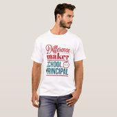 T-shirt Responsable principal de différence de l'école (Devant entier)