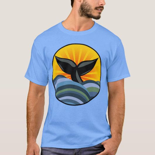 T-shirt Ressacs de queue de baleine (Devant)