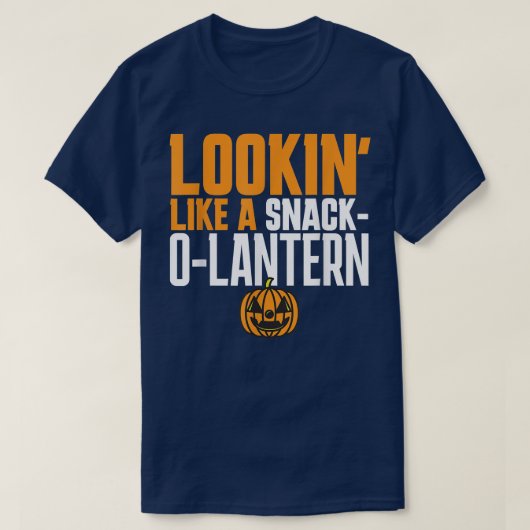 T-shirt RESSEMBLE À UN SNACKOLANTERN JackOLantern Citrouil (Design devant)