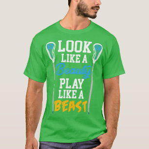T-shirt Ressemblent À Un Jeu De Beauté Comme Une Bête