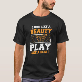 T-shirt Ressemblent À Un Jeu De Beauté Comme Une Bête Pour