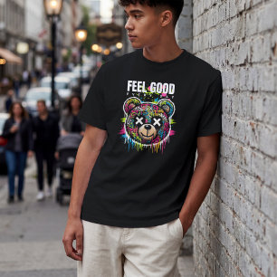 T-shirt Ressentez du Bien Chaque Jour – Ours Graffiti de R