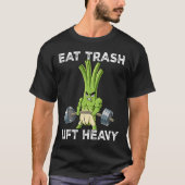 T-shirt Ressort Onion Gym Entraînement Poids Manger Trash  (Devant)