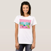 T-shirt Ressorts rose rétro (Devant entier)
